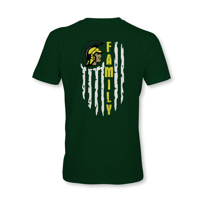 Spartan Family Flag Williamsville North  School t shirt